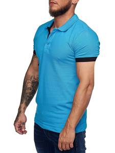 Nueva llegada de los hombres para las camisas de manga corta al por mayor de golf con logotipo personalizado elegante de negocios casual superior que absorbe la humedad Jersey - Product Image 6