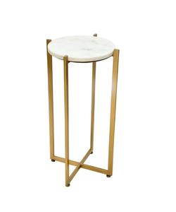 Mesa auxiliar de mármol de hierro con acabado antiguo hecho a mano, estilo de diseño único para decoración de hogar o restaurante, mesas de café - Product Image 4