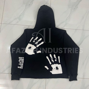 เสื้อฮู้ดซิปเต็มตัวผ้าฝ้าย/โพลีเอสเตอร์แบบปรับแต่งได้สำหรับผู้ชาย เสื้อกันหนาวคุณภาพสูงทรงโอเวอร์ไซส์ ระบายอากาศได้ดี - Product Image 5