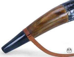 Meilleure qualité 100% klaxon soufflant naturel Viking klaxon soufflé orné corne sonore Agate pour décoration murale tenture à bas prix - Product Image 2