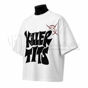 Camiseta Gráfica Oversize para Hombre, Premium, Estilo Urbano, Algodón, Impresión Personalizada, Hombros Caídos, Fabricante de Camisetas - Product Image 3