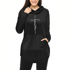 Ropa de calle para mujer, Top corto de manga larga, sudaderas deportivas en blanco, sudaderas de cuello redondo, Jersey recortado personalizado de gran tamaño, Sudadera con capucha Popu - Product Image 2