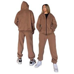 Survêtement personnalisé avec logo, sweat-shirt en gros, coton unisexe, épais, confortable, élégant, sweat-shirts pour femmes, sweat-shirts surdimensionnés - Product Image 3