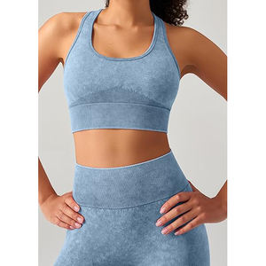 Ensemble de yoga réversible en tissu extensible, haut et leggings respirants, extensible dans les quatre sens, écologique, léger, séchage rapide - Product Image 3