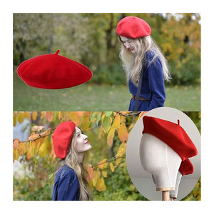 Boina Francesa de Poliéster para Mujer, Gorro de Punto Elegante, Elástico, Clásico, Suave, Cálido y Estilizado para las Cuatro Estaciones - Product Image 6