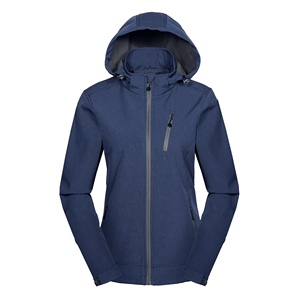 Wholesale Women's Softshell <b>Jacket</b> <b>Waterproof</b> Polyester Softshell <b>Jacket</b> with Removeable Hood Windproof <b>Winter</b> <b>jacket</b> - Product Image 3