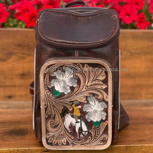 New Western Stylish Genuine Leather Women Chest Bag <b>Hair</b> on Tooled Leather Vintage Crossbody Bag Outdoor Luxury Travel Chest Bag - Product Image 2