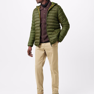 Chaqueta Cortavientos Personalizada para Hombre, Chaqueta Informal con Capucha, Cálida, Forrada de Felpa Gruesa, con Cremallera Frontal, Parka de Invierno, Resistente al Frío, Acolchada - Product Image 5