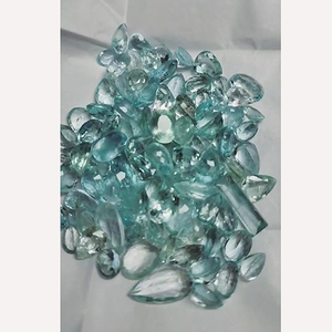 101 pièces naturel aigue-marine 7x5 8x6 9x7 10x8mm ovale baguette poire facette 240 Cts Lot Iroc ventes qualité Baruj pierres précieuses coupe US $216 - Product Image 2