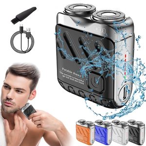 Afeitadora Eléctrica Portátil Mini para Hombre, Impermeable IPX7, Afeitadora USB con Carga Rápida, Cuchilla Magnética de Doble Anillo, Lavable - Product Image 2