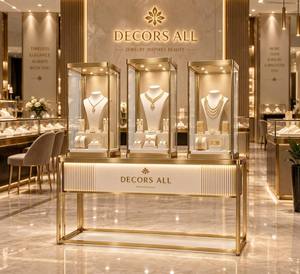 DECORS ALL - Vitrinas para Joyería con Marco Dorado y Cristal, Modelo 233 TR Origin para una Exhibición Elegante - Product Image 5