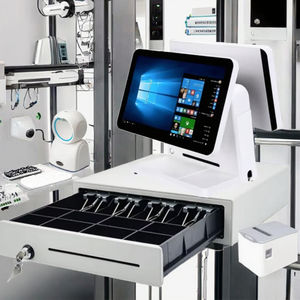 Desain Baru Terminal <span class=keywords><strong>POS</strong></span> Kasir 15/15.6 Inci Model 400 (Win10/Android 11) Core I3/i5/i7 Resolusi 1024x768 Layar Kedua - Product Image 2