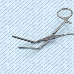 O.R Grado DeBakey Anillo Manejado Cardiovascular Bulldog Abrazadera Ángulo de 45 grados Instrumentos cardiovasculares Anastomosis Abrazadera vascular - Product Image 2