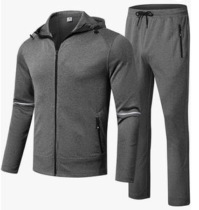 Survêtements décontractés Magic pour hommes, ensemble de 2 pièces respirant, séchage rapide, jogging écologique, vêtements de sport d'échauffement avec capuche - Product Image 5