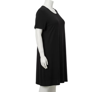 เดรสผ้าเจอร์ซีย์ลำลองขนาดใหญ่พิเศษสำหรับผู้หญิงเสื้อผ้าแฟชั่นชุดใส่สบายใส่อยู่บ้านใส่ในชีวิตประจำวัน - Product Image 4