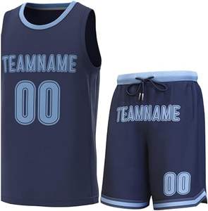 Ensemble d'uniformes de basketball personnalisés pour hommes grandes tailles, sublimation, polyester de haute qualité, respirant, séchage rapide, maillot et short, dernière collection - Product Image 3