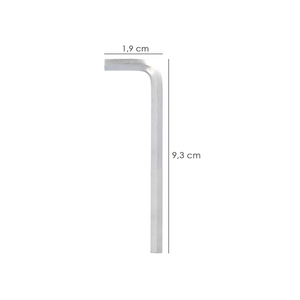 Chiave Allen Lunga in Acciaio Cromo Vanadio Professionale 3,0 mm - Product Image 2
