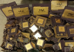 Récupération d'or à haut rendement pour les déchets informatiques, processeurs Intel 486 et 386 en vrac - Product Image 2
