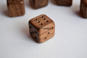 Natural Wooden <b>Polyhedral</b> <b>Dice</b> Artisan Crafted 7-Piece Eco-Friendly Durable Set for Tabletop RPG Board Games Tradebyd - Product Image 6