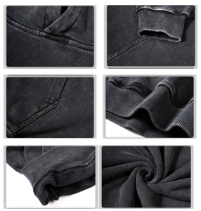 Sweat-shirts et sweats à capuche en coton pour hommes, hiver, logo personnalisé, broderie, impression numérique, OEM, ensemble de pantalons de survêtement unisexe - Product Image 4