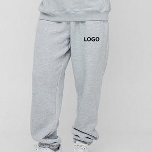 OEM Casual Canvas Heavyweight Cotton Unisex Oversized Sweatpants Solid Color Printed <b>Wide</b> <b>Leg</b> Custom Washed <b>Joggers</b> 2026 - Product Image 1
