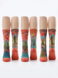 Calcetines Deportivos de Algodón Multicolores de Moda, Ultraligeros, Informales, Sin Costuras, para Uso Diario - Product Image 3