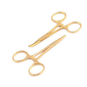 DOM MED DYNAMIC RE28W0n Venta caliente Manual Power Mosquito Hemostat Bloqueo Fórceps 5 Curved 5 Straight Rainbow Multi Quirúrgico - Product Image 4