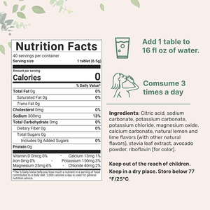 Tabletas efervescentes de alta calidad sin azúcar, de marca privada, ricas en electrolitos y agua, que complementan el sodio. - Product Image 2