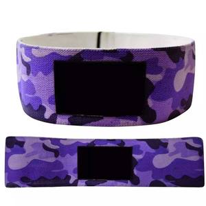 Bandas de Yoga de cadera de neopreno personalizables bandas elásticas de fitness antideslizantes para hombres y mujeres resistencia de tela sublimada - Product Image 1