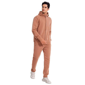 Custom High Quality 100% Heavy Cotton <b>Hoodie</b> and Sweatpants Set Unisex Puff <b>Printing</b> Men Stack Tracksuits for Men 2025 - Product Image 4