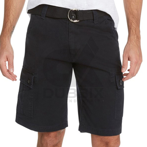 Marque privée Short cargo décontracté multi-poches couleur unie pour homme à vendre - Product Image 1