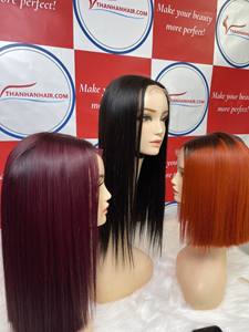 Vente en gros 100% perruques de cheveux humains vietnamiens bruts perruque de fermeture en dentelle droite soyeuse beaucoup de couleurs - Product Image 3