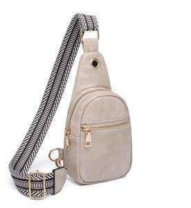 กระเป๋าสะพายพาดลำตัวหนังคุณภาพสูงสำหรับเดินทางในชีวิตประจำวันปรับน้ำหนักระดับกลางได้หลายกระเป๋าแบบคลาสสิก - Product Image 6