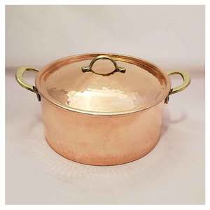 Nuevo aspecto con precio razonable para servir platos en restaurantes, exportador de la India, juegos de utensilios de cocina, olla de cobre segura para servir - Product Image 2