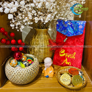 Natural Handmade <b>BAMBOO</b> <b>BASKETS</b> Fruit Storage <b>Basket</b> From Vietnam Perfect for Storage and Decoration Food Serving Tray - Product Image 2