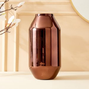 แจกันดอกไม้ทำด้วยมือทำจากโลหะสีเงินงานประดิษฐ์ตกแต่งบนโต๊ะด้วยดีไซน์โลหะทองเหลืองตามสั่ง - Product Image 1