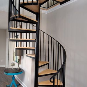 Kits d'escaliers préfabriqués conformes au Code commercial, antidérapants, pour la conception de bâtiments publics, pour un <span class=keywords><strong>escalier</strong></span> <span class=keywords><strong>en</strong></span> colimaçon - Product Image 3