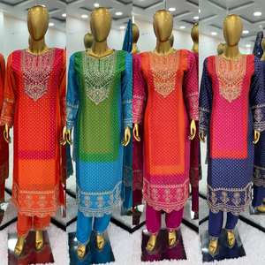 Último diseñador indio y fiesta paquistaní Salwar Kameez Bollywood nueva boda Vestido de diseñador indio creaciones de ley - Product Image 5