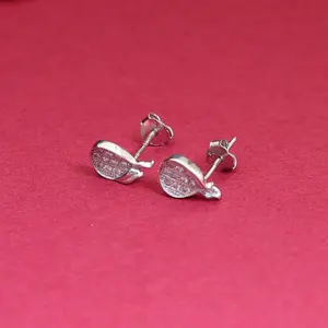 Women's 925 <b>Silver</b> Cubic Zirconia <b>Stud</b> Earrings Fashion Jewelry Gift Polished - Product Image 3