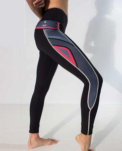 New Arrival <b>Women's</b> Elastic Waist Yoga <b>Leggings</b> Custom Design with Solid <b>Pattern</b> Made of Polyester-Wholesale Availability - Product Image 3