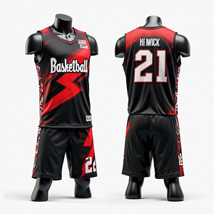 Uniformes de basket-ball sublimés sur mesure de haute qualité, vêtements de sport pour hommes, respirants, à séchage rapide, maillots de basket-ball à manches courtes - Product Image 2