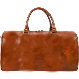 Sac de sport en cuir véritable de haute qualité Sac de voyage de sport décontracté de luxe avec doublure en polyester durable de grande capacité - Product Image 3