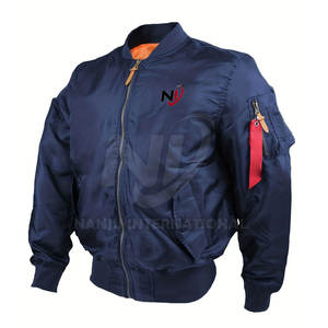 Chaqueta bomber de invierno para hombre con cuello levantado, ropa de abrigo de talla grande hecha en fábrica para hombre - Product Image 2