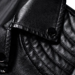 Gran oferta, chaqueta de cuero de piel de vaca de calidad superior para hombre, cuello levantado, precio al por mayor, recién llegado - Product Image 4