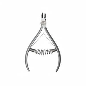 Coupe-cuticules professionnel en acier inoxydable avec poignée à ressort pour manucure et pédicure - Product Image 4