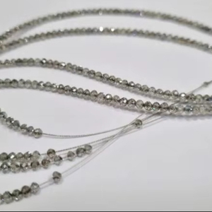 Cuentas de diamante de moissanita facetadas de gran calidad para pedidos personalizados a precio a granel del proveedor de la India Cuentas de diamante de moissanita - Product Image 1