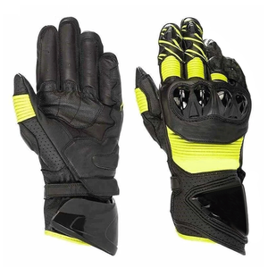 Riders Track Racing Leather Motorbike Riding Gloves Motorcycle Auto Racing Wear Armoured Racing Red/Black Gloves For Men - Product Image 4