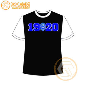 Venta al por mayor personalizada Zeta Phi Beta mujeres camiseta hermandad ropa algodón camisetas más finas mujeres fraternidad prendas - Product Image 5