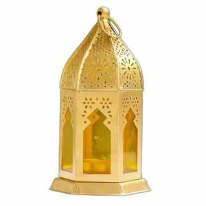 Porte-bougie chauffe-plat doré style nordique, artisanat en fer et acier, haute qualité, décoration d'intérieur - Product Image 1