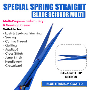 Private Label Spring-Loaded Eyebrow & Eyelash Scissors Stainless Steel Ultra-Fine <b>Edge</b> Precision Lash Trimming Beauty <b>Tool</b> - Product Image 4